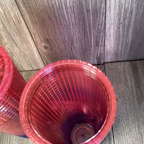 Starbucks Watermelon Pink Purple Gradient Grid Tumbler Venti Summer (2) Tublers - Picture 12 of 14